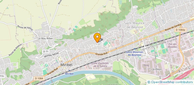 localisation de l'entreprise BRICEXPRESS  MIRIBEL