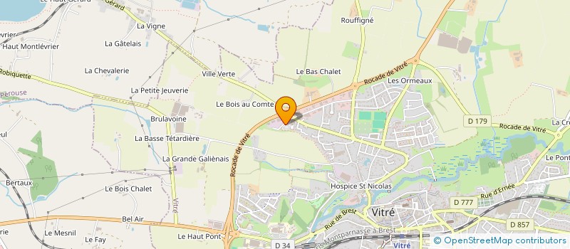 localisation de l'entreprise BRICHALET à VITRE