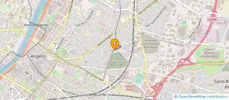 localisation de l'entreprise BRICHARD DISTRIBUTION à ANGERS