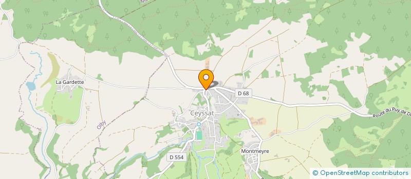 localisation de l'entreprise BRICHARD - VOGNY  CEYSSAT