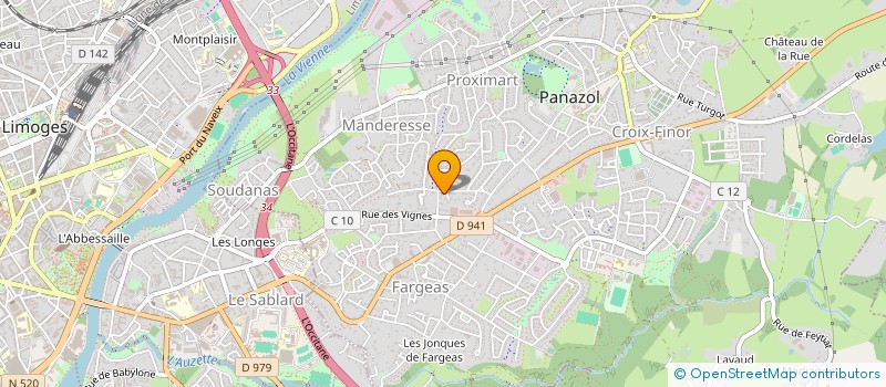 localisation de l'entreprise BRICHE ERIC à PANAZOL