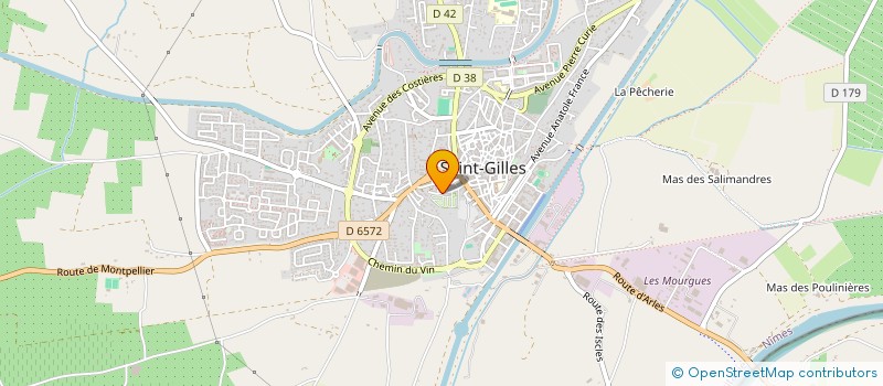 localisation de l'entreprise BRICHE - ORIEL à SAINT-GILLES