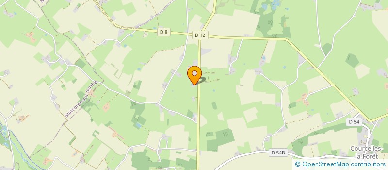 localisation de l'entreprise BRICHET VINCENT  COURCELLES LA FORET