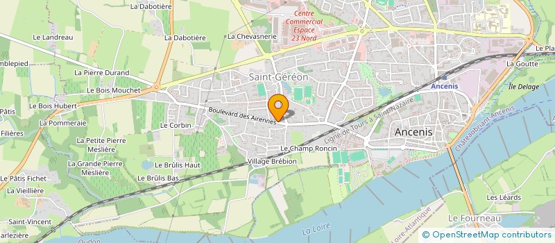 localisation de l'entreprise BRICHETEAU-LUDI  ANCENIS-SAINT-GEREON