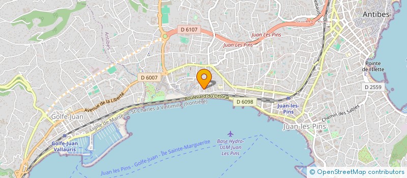 localisation de l'entreprise BRICK à ANTIBES