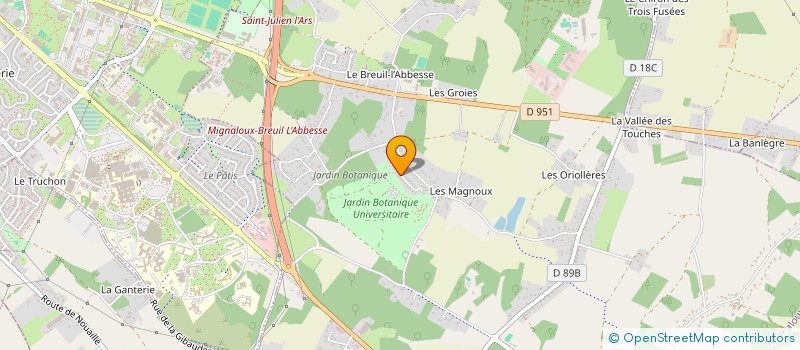 localisation de l'entreprise BRICKIN'UP  MIGNALOUX-BEAUVOIR