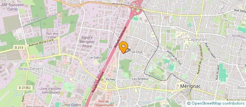 localisation de l'entreprise BRICO 33  MERIGNAC