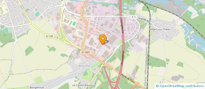 localisation de l'entreprise BRICO ALLONNE à ALLONNE