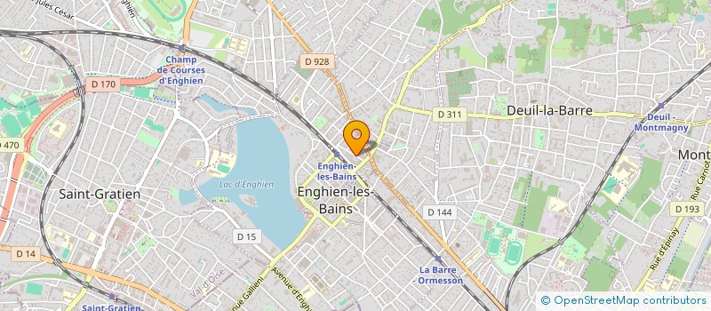 localisation de l'entreprise BRICO-BAT95 à ENGHIEN-LES-BAINS
