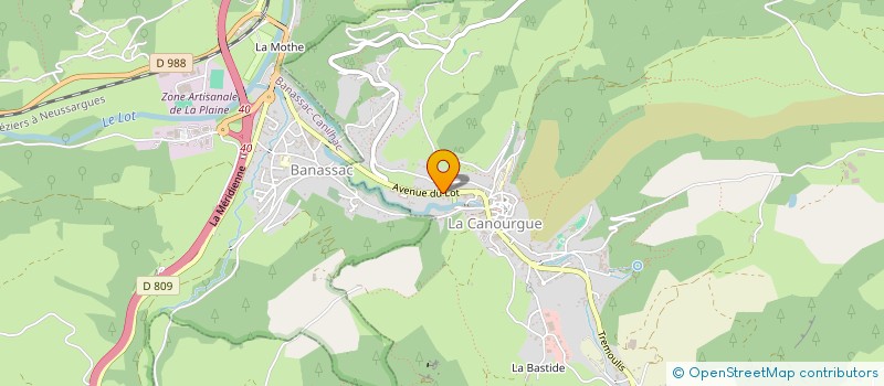 localisation de l'entreprise BRICO DECOR à BANASSAC-CANILHAC