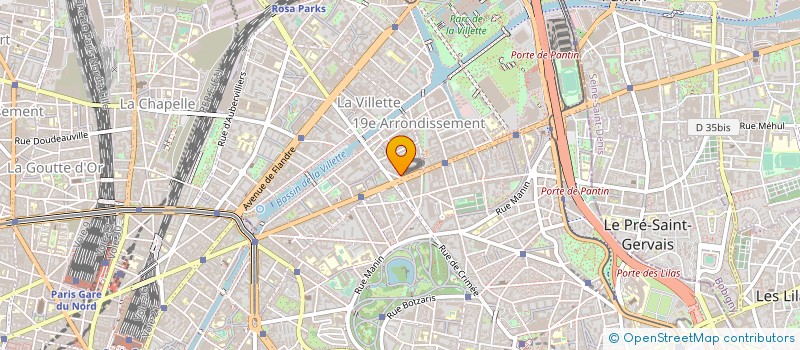 localisation de l'entreprise BRICO DU NORD à PARIS