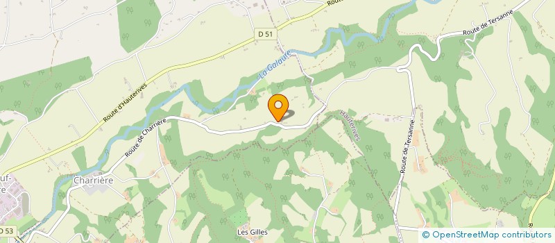 localisation de l'entreprise BRICO ET CO GALAURE à CHATEAUNEUF-DE-GALAURE