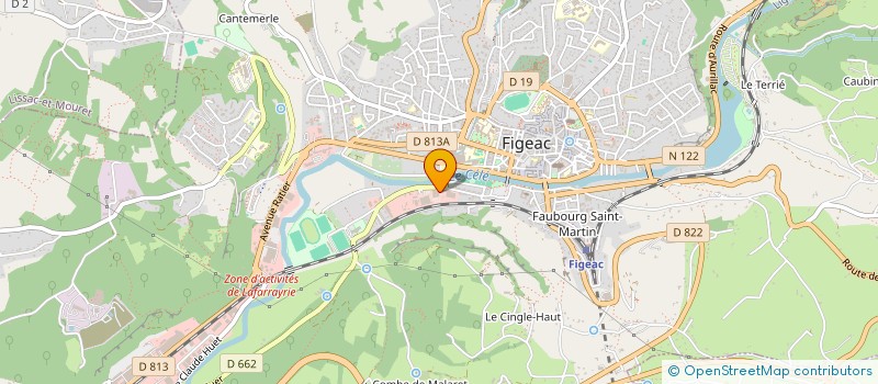localisation de l'entreprise BRICO FIGEAC à FIGEAC