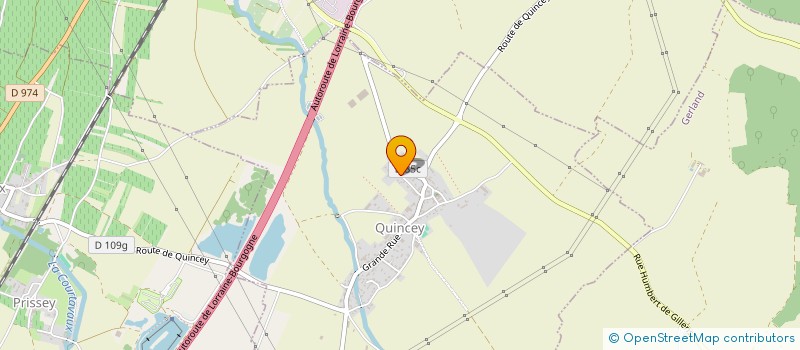 localisation de l'entreprise BRICO FLAMME 21  QUINCEY