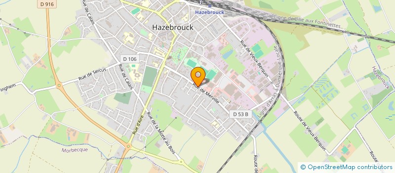 localisation de l'entreprise BRICO FLANDRES à HAZEBROUCK