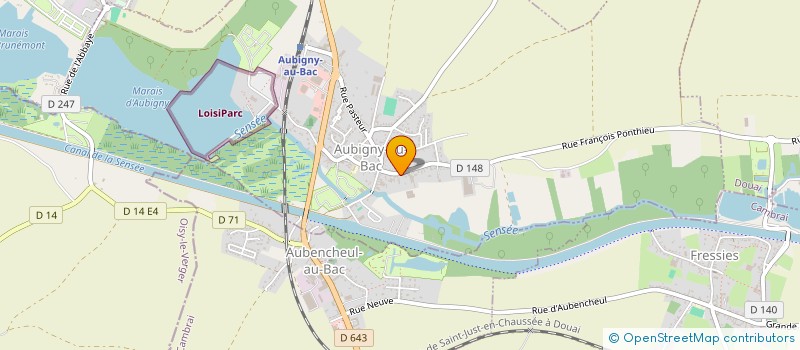 localisation de l'entreprise BRICO FLASH à AUBIGNY-AU-BAC