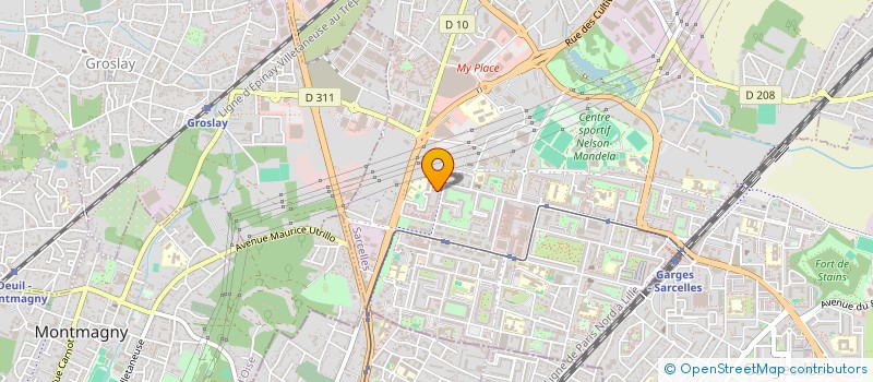 localisation de l'entreprise BRICO GAITE à SARCELLES