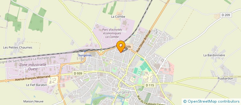 localisation de l'entreprise BRICO HERAUD MULTISERVICES  SURGERES