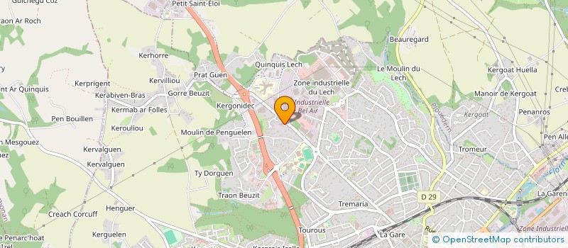 localisation de l'entreprise BRICO LANDERNEAU à LANDERNEAU