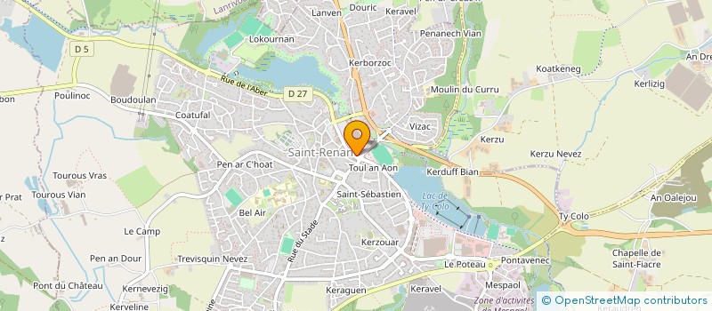localisation de l'entreprise BRICO LANNION à SAINT-RENAN