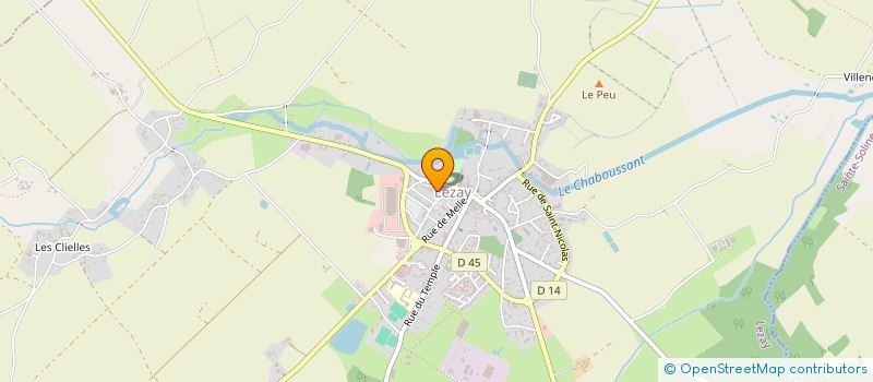 localisation de l'entreprise BRICO LEZAY à LEZAY