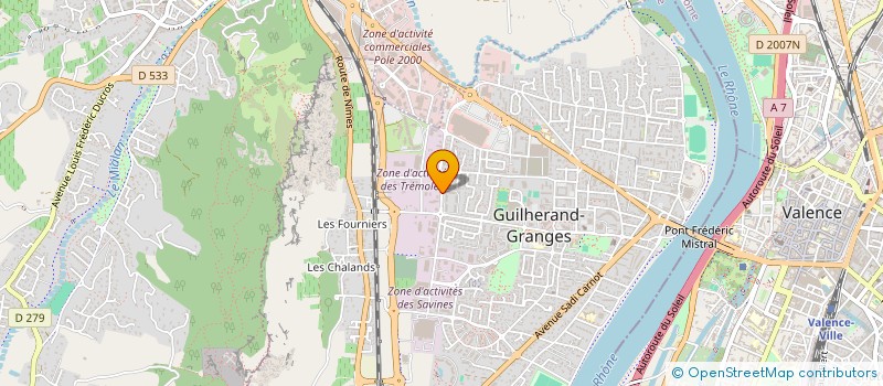 localisation de l'entreprise BRICO LOCATION SERVICES SARL à GUILHERAND-GRANGES