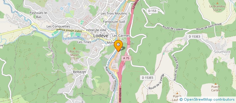 localisation de l'entreprise BRICO LODEVE à LODEVE