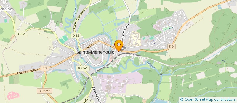 localisation de l'entreprise BRICO MENOU à SAINTE-MENEHOULD