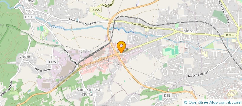 localisation de l'entreprise BRICO MOZAC à MOZAC