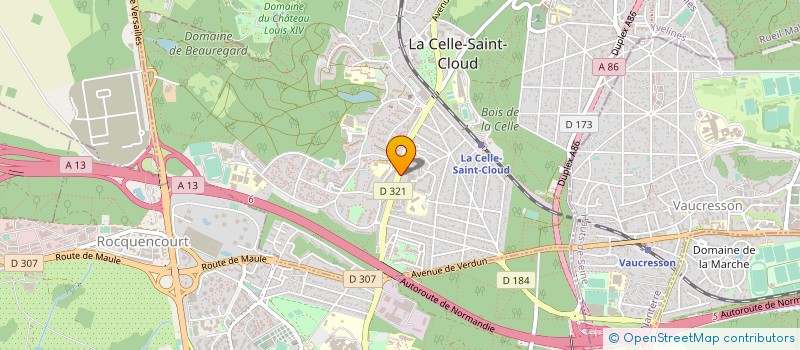 localisation de l'entreprise BRICO OUEST à LA CELLE-SAINT-CLOUD