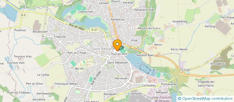 localisation de l'entreprise BRICO PLOUGASTEL à SAINT-RENAN