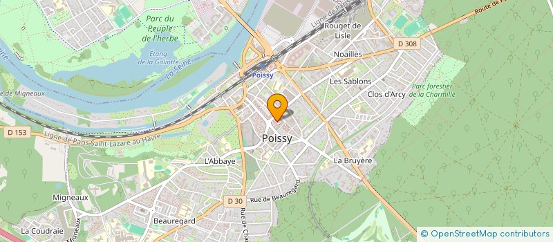 localisation de l'entreprise BRICO POISSY à POISSY