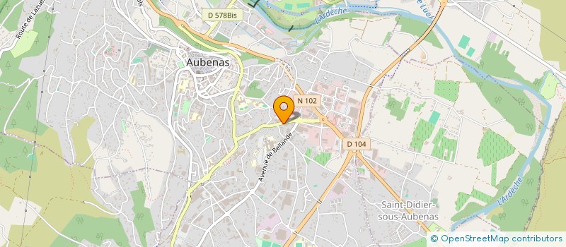 localisation de l'entreprise BRICO-SERVICE à SAINT-DIDIER-SOUS-AUBENAS