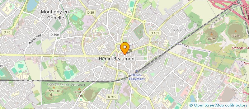 localisation de l'entreprise BRICO-SERVICE à HENIN-BEAUMONT