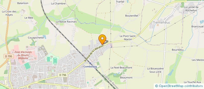 localisation de l'entreprise BRICO SERVICES à COMBOURG