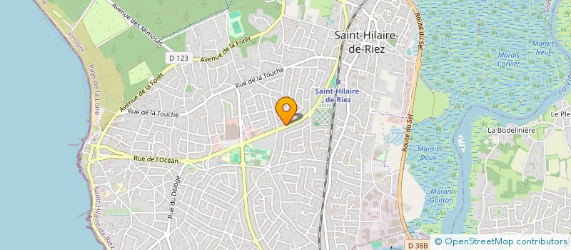 localisation de l'entreprise BRICO ST HILAIRE à SAINT-HILAIRE-DE-RIEZ