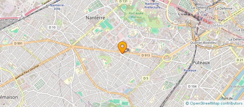 localisation de l'entreprise BRICO SYLVIO à NANTERRE