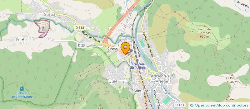 localisation de l'entreprise BRICO TARASCON 09 à TARASCON-SUR-ARIEGE