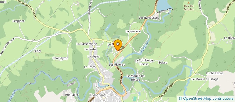localisation de l'entreprise BRICO TREIGNAC à TREIGNAC