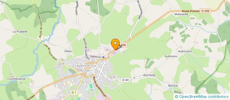 localisation de l'entreprise BRICO VELAY à CRAPONNE-SUR-ARZON