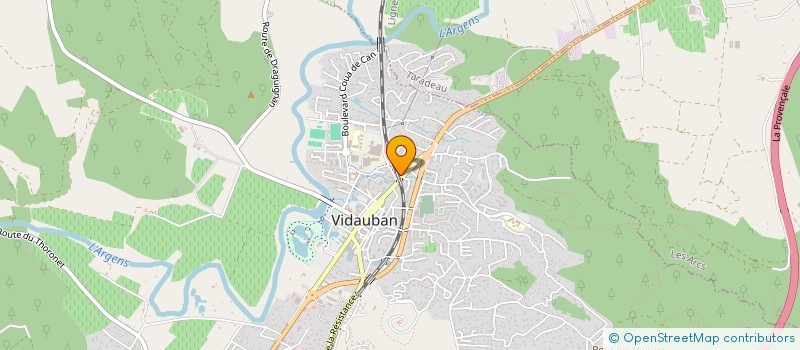 localisation de l'entreprise BRICO VIDAUBAN  VIDAUBAN