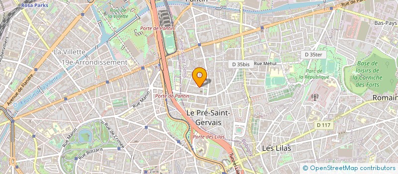 localisation de l'entreprise BRICOBAT à LE PRE-SAINT-GERVAIS