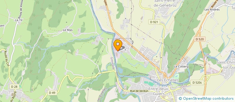 localisation de l'entreprise BRICOBIDULE  LES ECHELLES