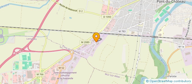 localisation de l'entreprise BRICOBJECTIF  PONT-DU-CHATEAU