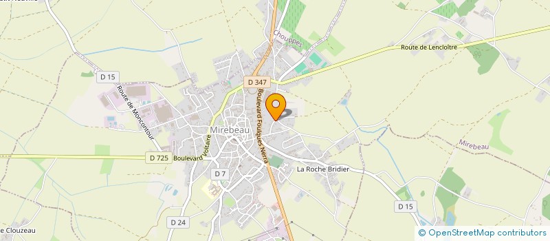 localisation de l'entreprise BRICODAB  MIREBEAU