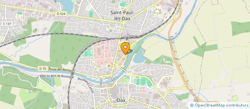 localisation de l'entreprise BRICODAX à DAX
