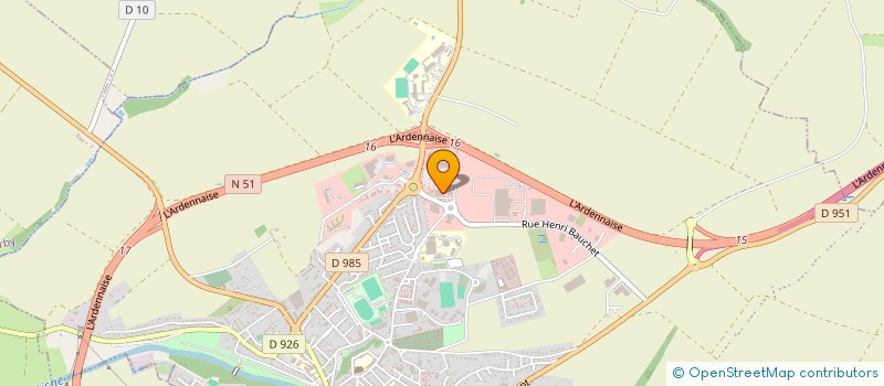 localisation de l'entreprise BRICODISTRI à RETHEL