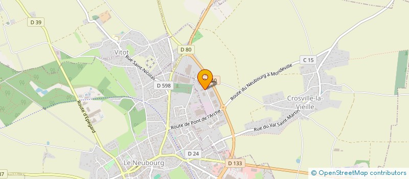 localisation de l'entreprise BRICOFER  CROSVILLE-LA-VIEILLE