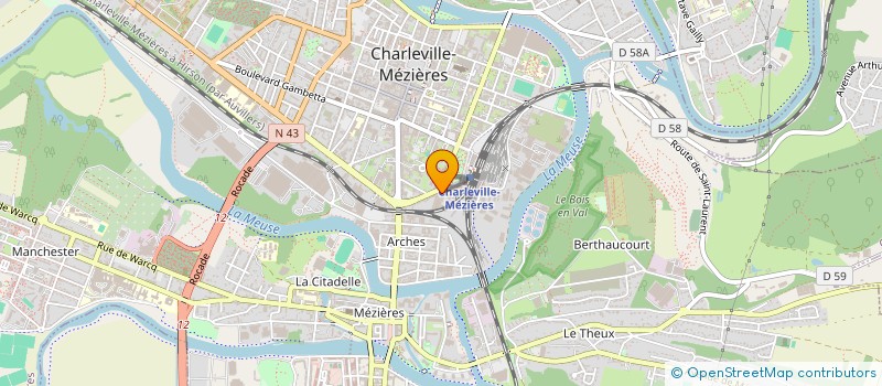 localisation de l'entreprise BRICOFORTANT à CHARLEVILLE-MEZIERES