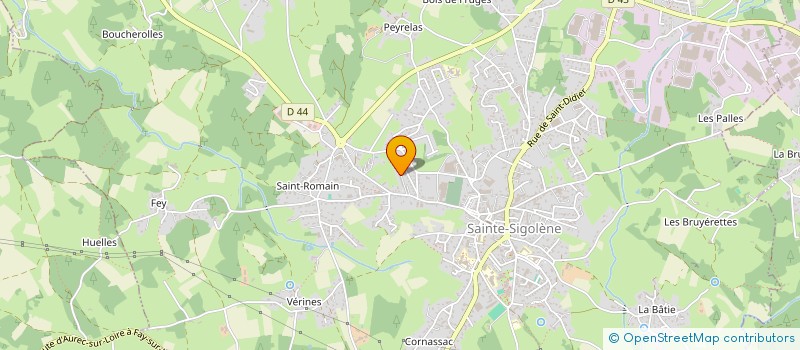 localisation de l'entreprise BRICOGOLENE à SAINTE-SIGOLENE